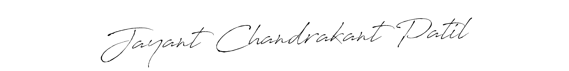 Create a beautiful signature design for name Jayant Chandrakant Patil. With this signature (Antro_Vectra) fonts, you can make a handwritten signature for free. Jayant Chandrakant Patil signature style 6 images and pictures png