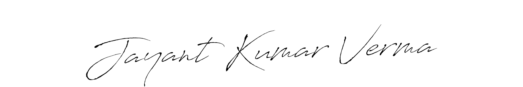 Make a beautiful signature design for name Jayant Kumar Verma. With this signature (Antro_Vectra) style, you can create a handwritten signature for free. Jayant Kumar Verma signature style 6 images and pictures png