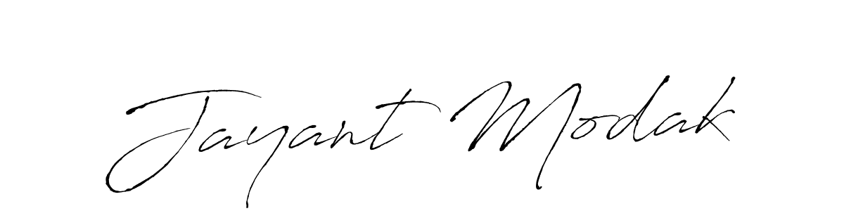 Make a beautiful signature design for name Jayant Modak. With this signature (Antro_Vectra) style, you can create a handwritten signature for free. Jayant Modak signature style 6 images and pictures png