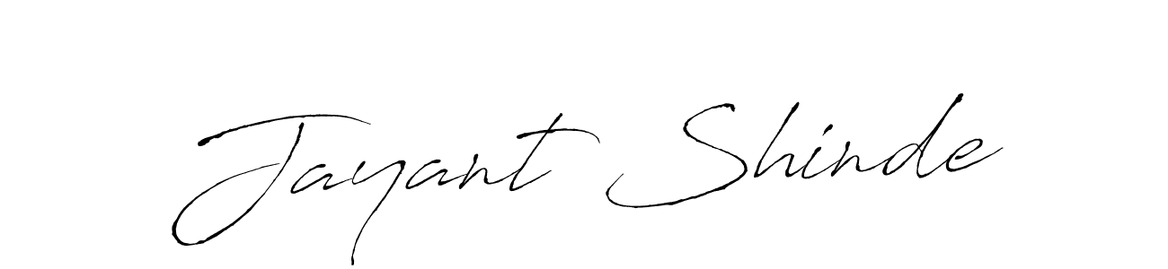 Create a beautiful signature design for name Jayant Shinde. With this signature (Antro_Vectra) fonts, you can make a handwritten signature for free. Jayant Shinde signature style 6 images and pictures png