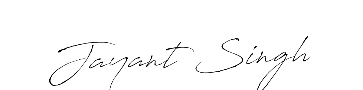 Design your own signature with our free online signature maker. With this signature software, you can create a handwritten (Antro_Vectra) signature for name Jayant Singh. Jayant Singh signature style 6 images and pictures png