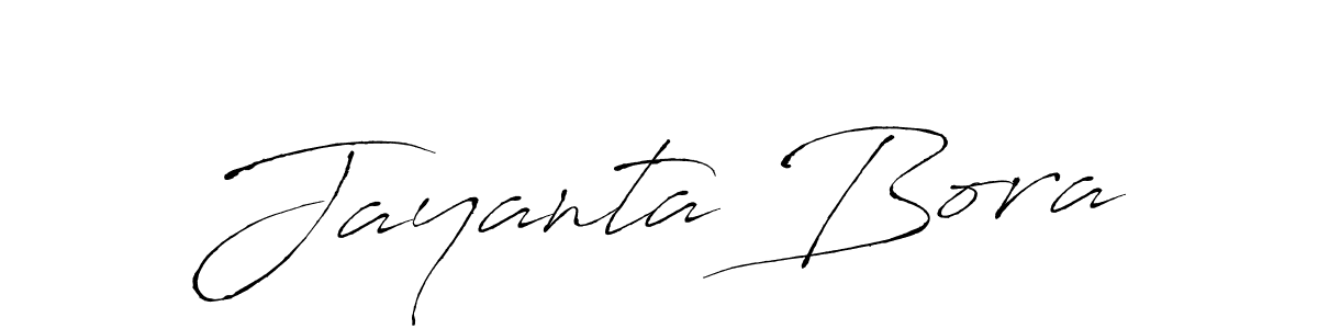 Design your own signature with our free online signature maker. With this signature software, you can create a handwritten (Antro_Vectra) signature for name Jayanta Bora. Jayanta Bora signature style 6 images and pictures png