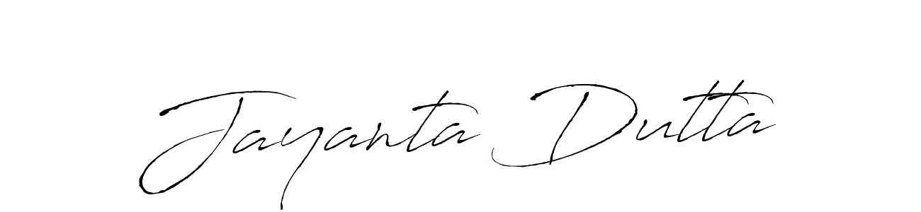 Design your own signature with our free online signature maker. With this signature software, you can create a handwritten (Antro_Vectra) signature for name Jayanta Dutta. Jayanta Dutta signature style 6 images and pictures png