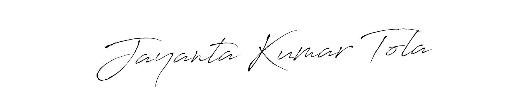 Design your own signature with our free online signature maker. With this signature software, you can create a handwritten (Antro_Vectra) signature for name Jayanta Kumar Tola. Jayanta Kumar Tola signature style 6 images and pictures png