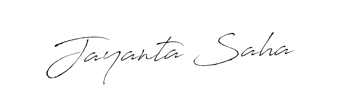 Design your own signature with our free online signature maker. With this signature software, you can create a handwritten (Antro_Vectra) signature for name Jayanta Saha. Jayanta Saha signature style 6 images and pictures png