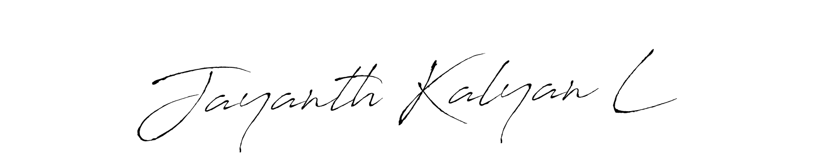 Also we have Jayanth Kalyan L name is the best signature style. Create professional handwritten signature collection using Antro_Vectra autograph style. Jayanth Kalyan L signature style 6 images and pictures png