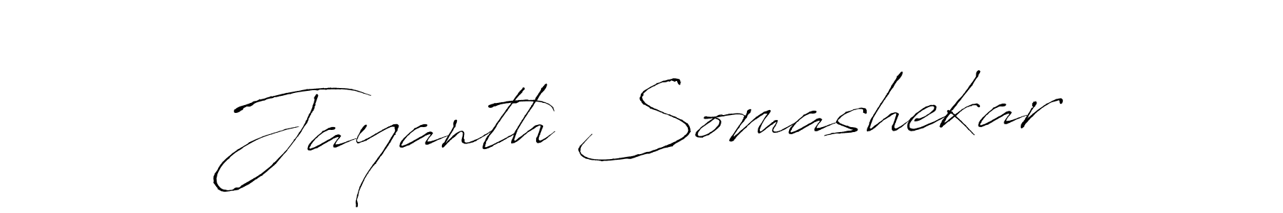 Create a beautiful signature design for name Jayanth Somashekar. With this signature (Antro_Vectra) fonts, you can make a handwritten signature for free. Jayanth Somashekar signature style 6 images and pictures png