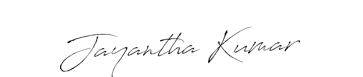 Design your own signature with our free online signature maker. With this signature software, you can create a handwritten (Antro_Vectra) signature for name Jayantha Kumar. Jayantha Kumar signature style 6 images and pictures png