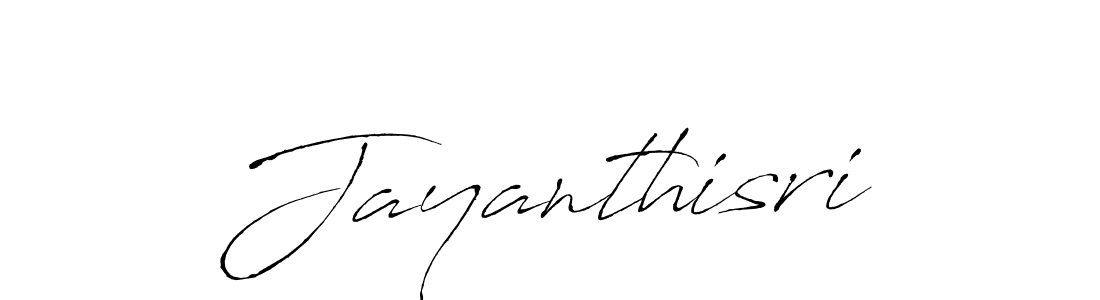 Make a beautiful signature design for name Jayanthisri. With this signature (Antro_Vectra) style, you can create a handwritten signature for free. Jayanthisri signature style 6 images and pictures png