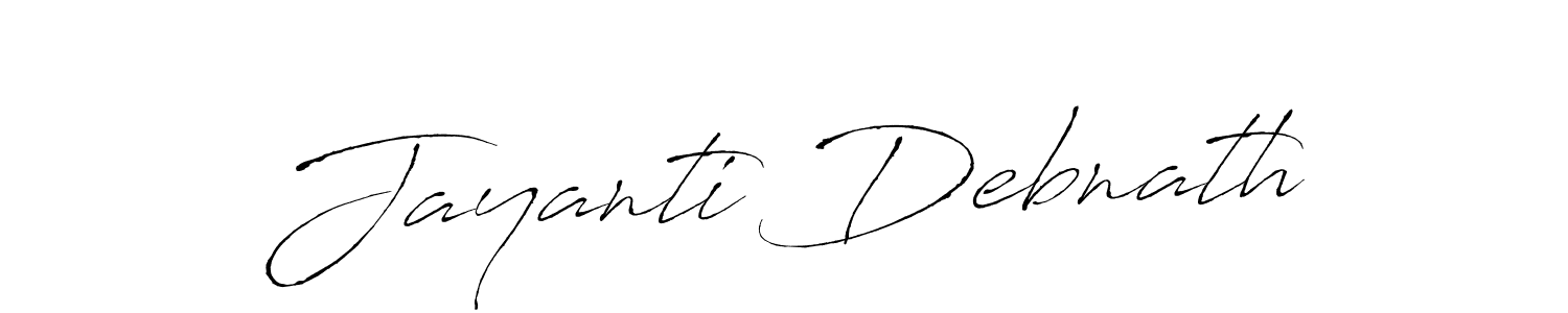 Use a signature maker to create a handwritten signature online. With this signature software, you can design (Antro_Vectra) your own signature for name Jayanti Debnath. Jayanti Debnath signature style 6 images and pictures png