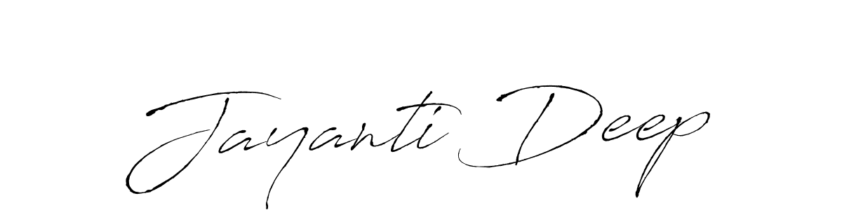 Also we have Jayanti Deep name is the best signature style. Create professional handwritten signature collection using Antro_Vectra autograph style. Jayanti Deep signature style 6 images and pictures png