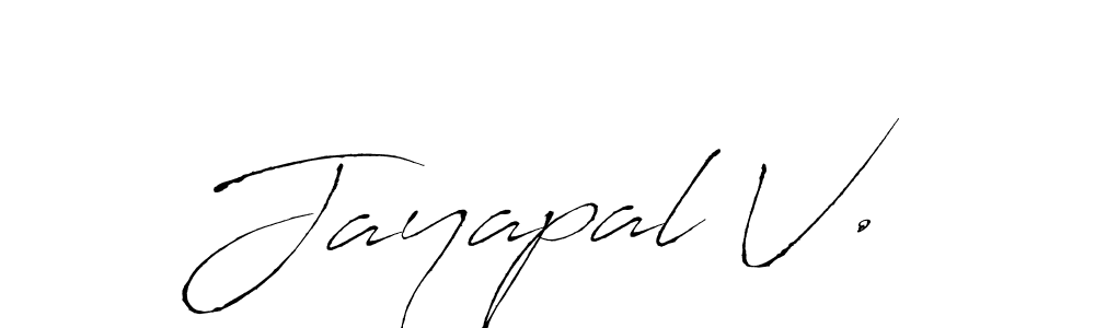 if you are searching for the best signature style for your name Jayapal V.. so please give up your signature search. here we have designed multiple signature styles  using Antro_Vectra. Jayapal V. signature style 6 images and pictures png