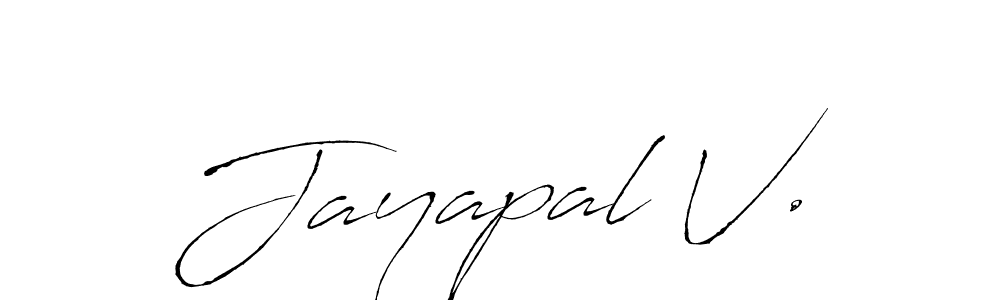 Design your own signature with our free online signature maker. With this signature software, you can create a handwritten (Antro_Vectra) signature for name Jayapal V.. Jayapal V. signature style 6 images and pictures png