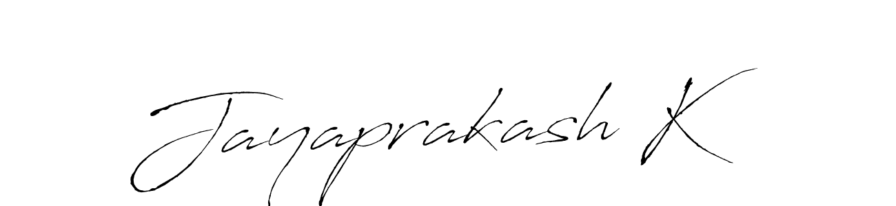 Use a signature maker to create a handwritten signature online. With this signature software, you can design (Antro_Vectra) your own signature for name Jayaprakash K. Jayaprakash K signature style 6 images and pictures png