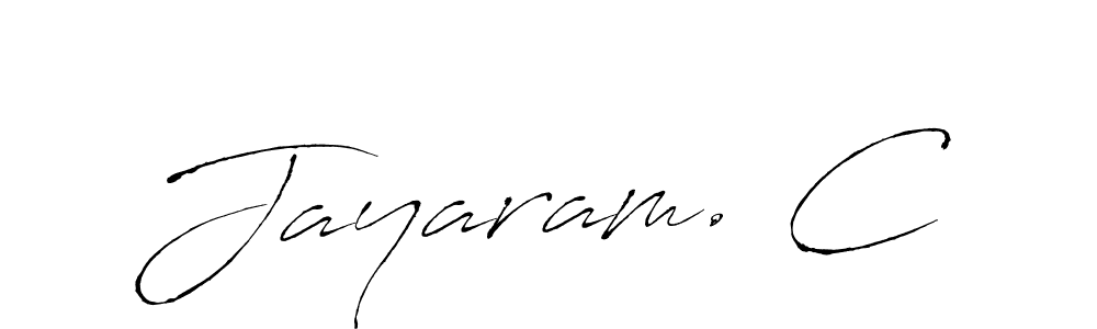 How to make Jayaram. C signature? Antro_Vectra is a professional autograph style. Create handwritten signature for Jayaram. C name. Jayaram. C signature style 6 images and pictures png