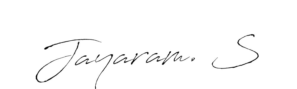 Use a signature maker to create a handwritten signature online. With this signature software, you can design (Antro_Vectra) your own signature for name Jayaram. S. Jayaram. S signature style 6 images and pictures png