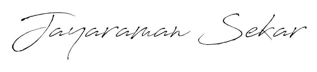 Looking for an artistic signature for Jayaraman Sekar? The Antro_Vectra calligraphy style gives a sophisticated flow suitable for business cards and emails. Jayaraman Sekar signature style 6 images and pictures png