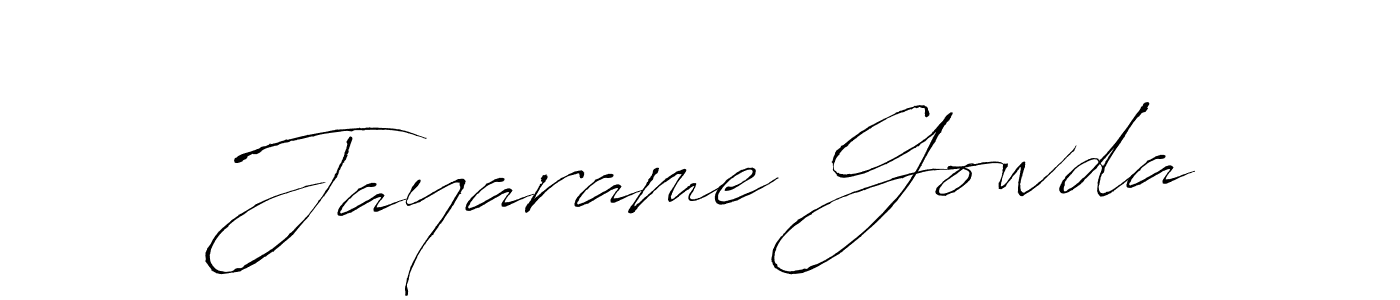 How to make Jayarame Gowda signature? Antro_Vectra is a professional autograph style. Create handwritten signature for Jayarame Gowda name. Jayarame Gowda signature style 6 images and pictures png