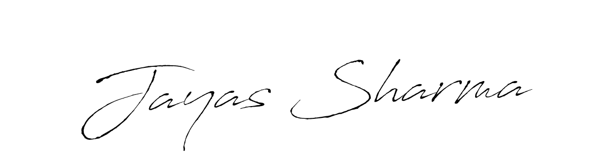Make a beautiful signature design for name Jayas Sharma. With this signature (Antro_Vectra) style, you can create a handwritten signature for free. Jayas Sharma signature style 6 images and pictures png