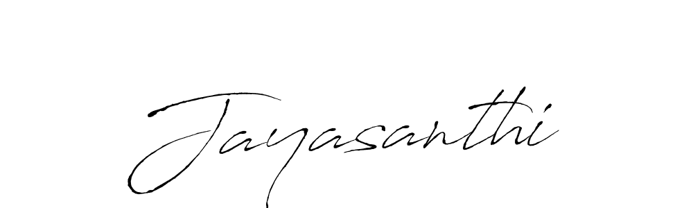 Use a signature maker to create a handwritten signature online. With this signature software, you can design (Antro_Vectra) your own signature for name Jayasanthi. Jayasanthi signature style 6 images and pictures png
