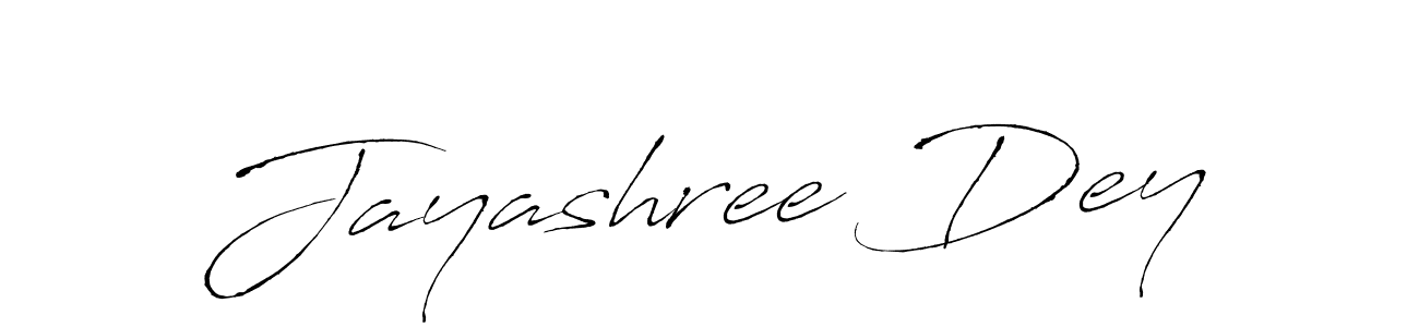 How to make Jayashree Dey signature? Antro_Vectra is a professional autograph style. Create handwritten signature for Jayashree Dey name. Jayashree Dey signature style 6 images and pictures png