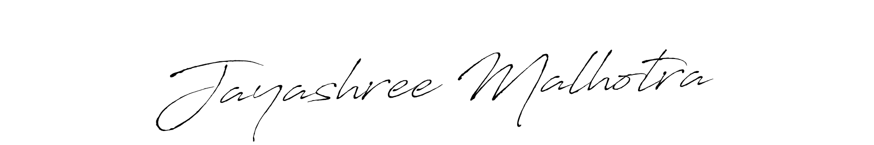 Create a beautiful signature design for name Jayashree Malhotra. With this signature (Antro_Vectra) fonts, you can make a handwritten signature for free. Jayashree Malhotra signature style 6 images and pictures png