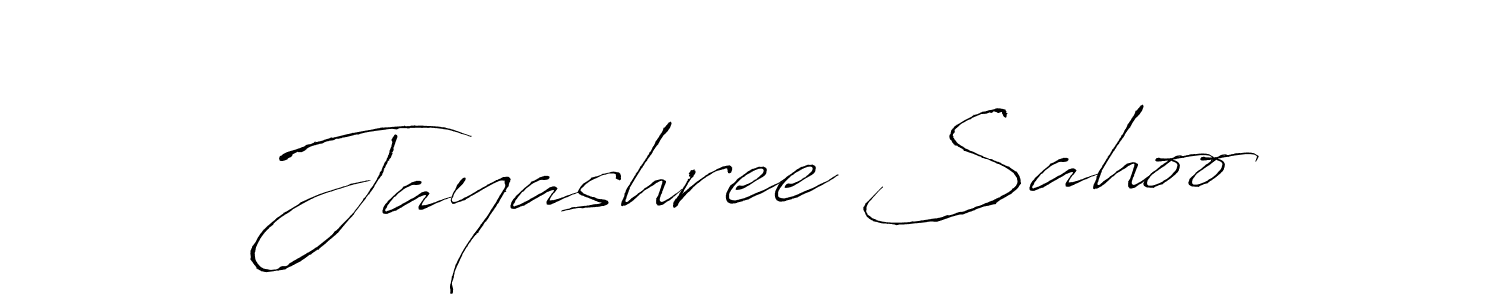 Create a beautiful signature design for name Jayashree Sahoo. With this signature (Antro_Vectra) fonts, you can make a handwritten signature for free. Jayashree Sahoo signature style 6 images and pictures png