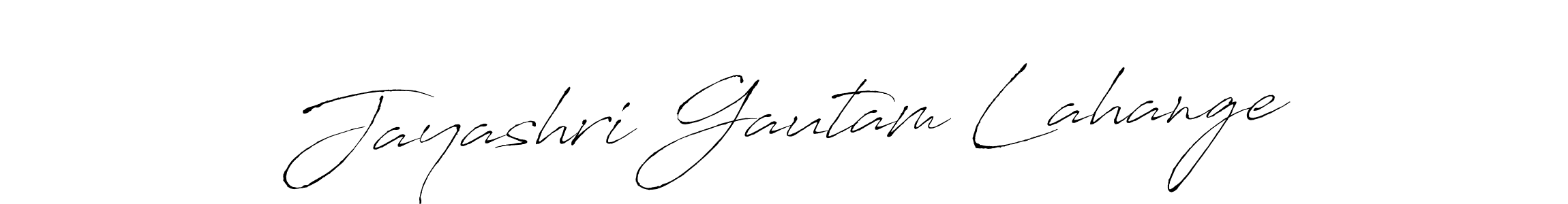 Similarly Antro_Vectra is the best handwritten signature design. Signature creator online .You can use it as an online autograph creator for name Jayashri Gautam Lahange. Jayashri Gautam Lahange signature style 6 images and pictures png