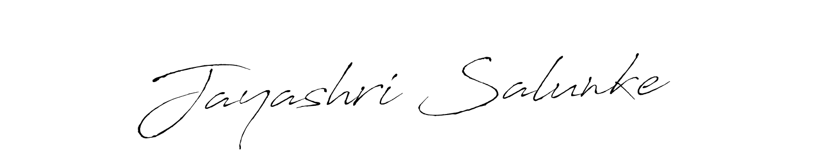 Make a beautiful signature design for name Jayashri Salunke. With this signature (Antro_Vectra) style, you can create a handwritten signature for free. Jayashri Salunke signature style 6 images and pictures png