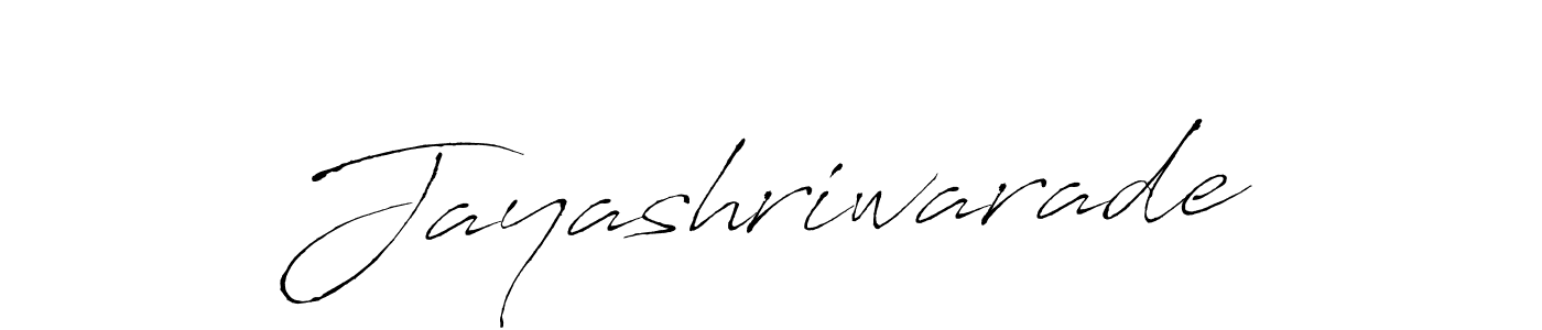 The best way (Antro_Vectra) to make a short signature is to pick only two or three words in your name. The name Jayashriwarade include a total of six letters. For converting this name. Jayashriwarade signature style 6 images and pictures png