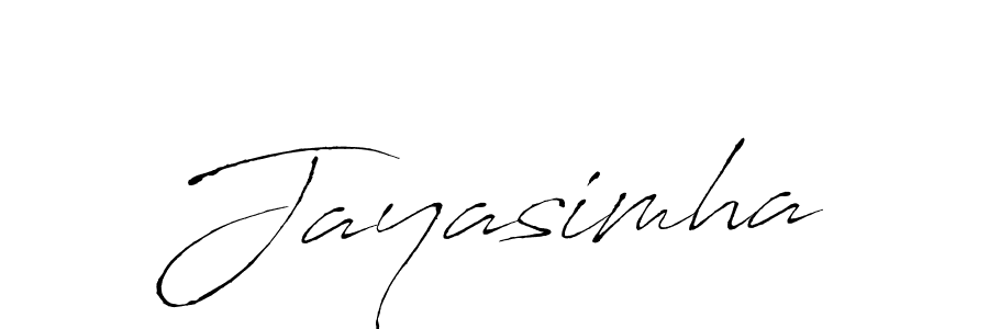 Design your own signature with our free online signature maker. With this signature software, you can create a handwritten (Antro_Vectra) signature for name Jayasimha. Jayasimha signature style 6 images and pictures png