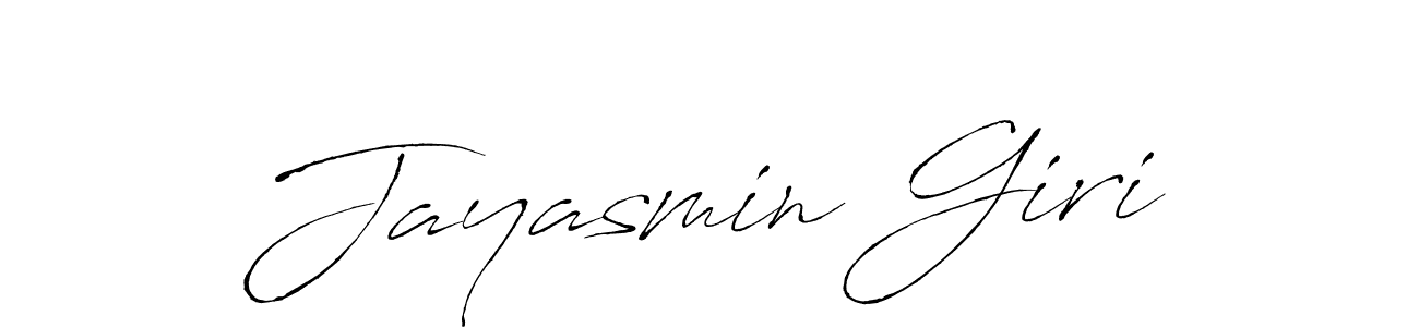 How to make Jayasmin Giri name signature. Use Antro_Vectra style for creating short signs online. This is the latest handwritten sign. Jayasmin Giri signature style 6 images and pictures png