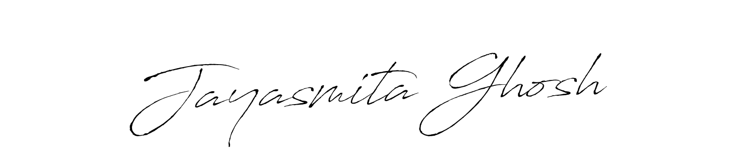 How to make Jayasmita Ghosh name signature. Use Antro_Vectra style for creating short signs online. This is the latest handwritten sign. Jayasmita Ghosh signature style 6 images and pictures png