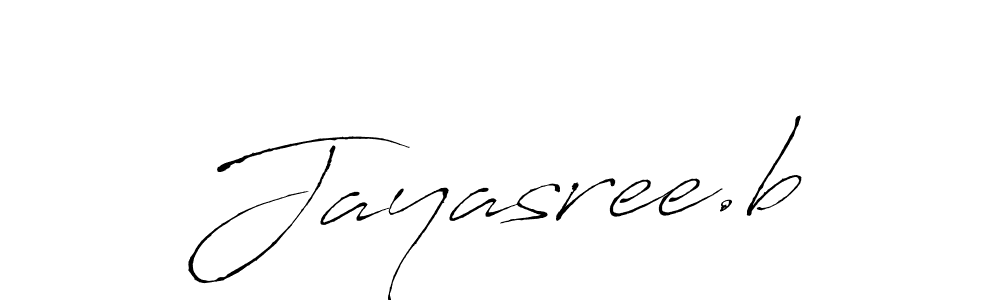 How to make Jayasree.b signature? Antro_Vectra is a professional autograph style. Create handwritten signature for Jayasree.b name. Jayasree.b signature style 6 images and pictures png