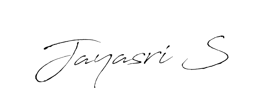 You should practise on your own different ways (Antro_Vectra) to write your name (Jayasri S) in signature. don't let someone else do it for you. Jayasri S signature style 6 images and pictures png