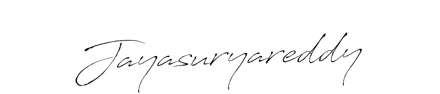 How to make Jayasuryareddy name signature. Use Antro_Vectra style for creating short signs online. This is the latest handwritten sign. Jayasuryareddy signature style 6 images and pictures png