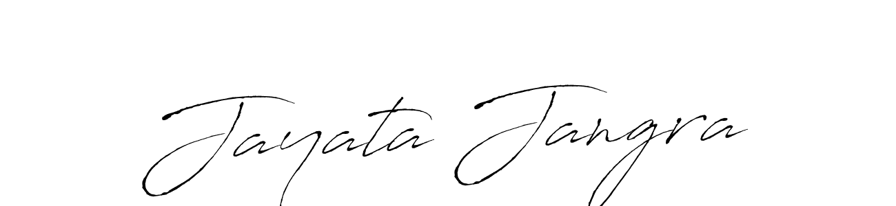 You should practise on your own different ways (Antro_Vectra) to write your name (Jayata Jangra) in signature. don't let someone else do it for you. Jayata Jangra signature style 6 images and pictures png