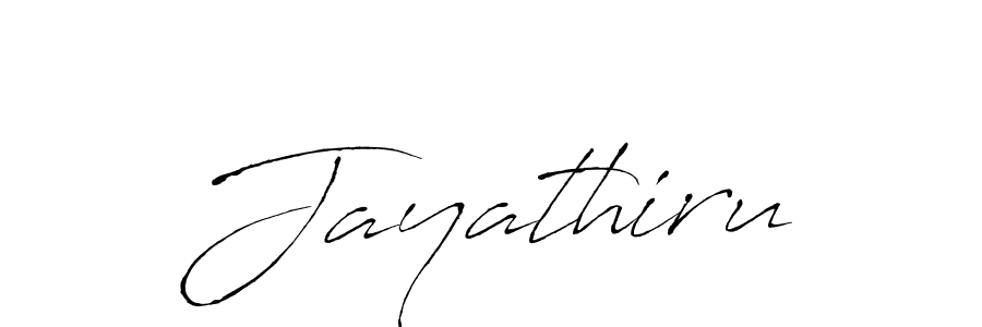 Design your own signature with our free online signature maker. With this signature software, you can create a handwritten (Antro_Vectra) signature for name Jayathiru. Jayathiru signature style 6 images and pictures png