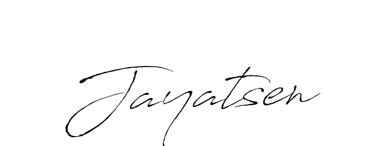 How to make Jayatsen signature? Antro_Vectra is a professional autograph style. Create handwritten signature for Jayatsen name. Jayatsen signature style 6 images and pictures png