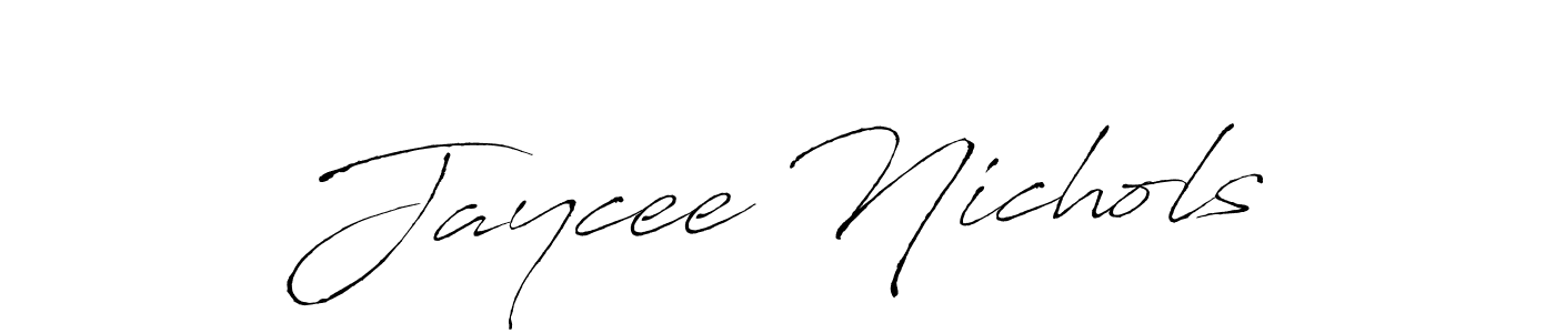 How to make Jaycee Nichols signature? Antro_Vectra is a professional autograph style. Create handwritten signature for Jaycee Nichols name. Jaycee Nichols signature style 6 images and pictures png