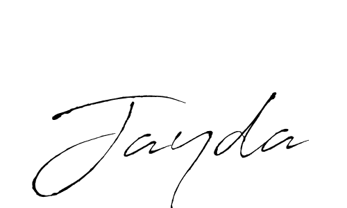 Design your own signature with our free online signature maker. With this signature software, you can create a handwritten (Antro_Vectra) signature for name Jayda. Jayda signature style 6 images and pictures png