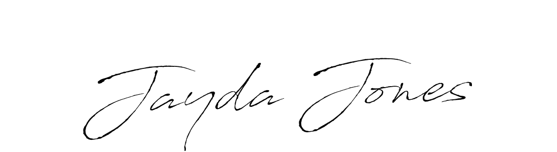 How to make Jayda Jones name signature. Use Antro_Vectra style for creating short signs online. This is the latest handwritten sign. Jayda Jones signature style 6 images and pictures png