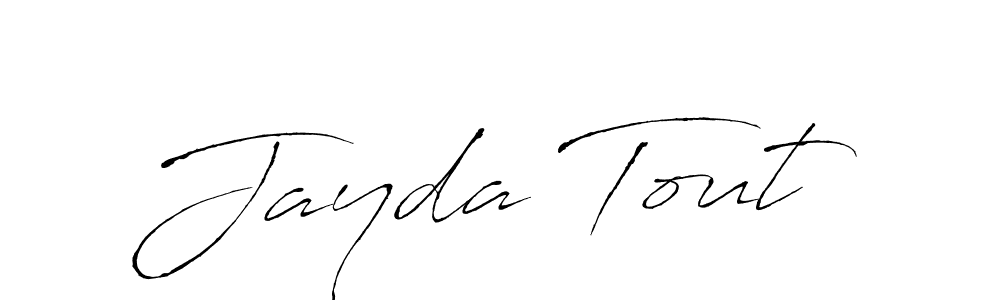 You can use this online signature creator to create a handwritten signature for the name Jayda Tout. This is the best online autograph maker. Jayda Tout signature style 6 images and pictures png
