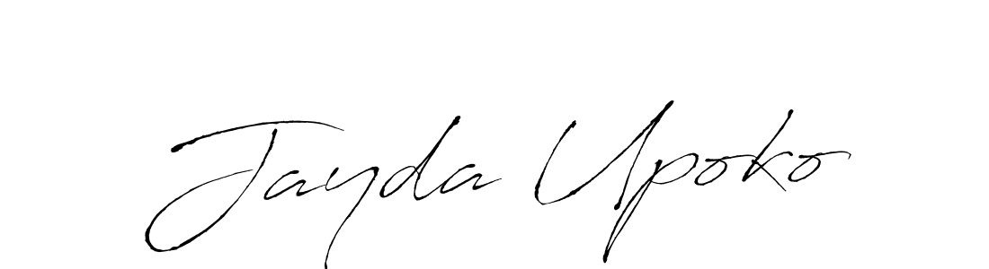 Design your own signature with our free online signature maker. With this signature software, you can create a handwritten (Antro_Vectra) signature for name Jayda Upoko. Jayda Upoko signature style 6 images and pictures png