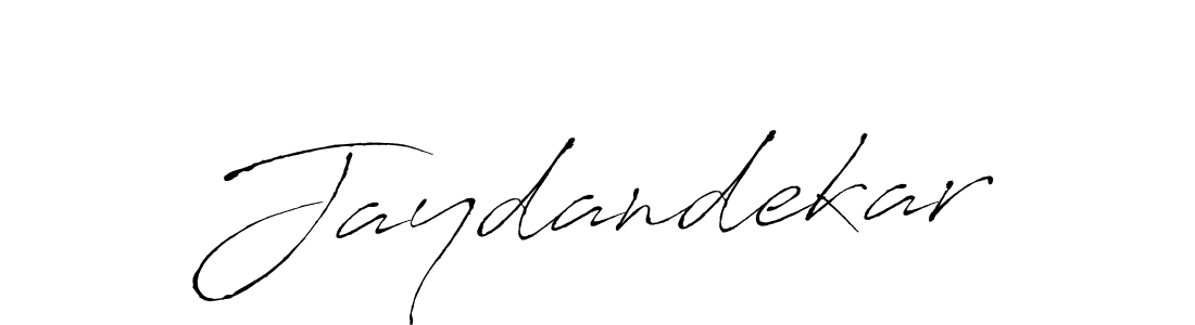 Make a beautiful signature design for name Jaydandekar. With this signature (Antro_Vectra) style, you can create a handwritten signature for free. Jaydandekar signature style 6 images and pictures png