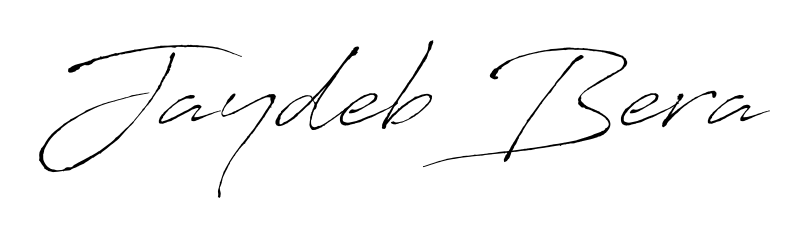 Design your own signature with our free online signature maker. With this signature software, you can create a handwritten (Antro_Vectra) signature for name Jaydeb Bera. Jaydeb Bera signature style 6 images and pictures png