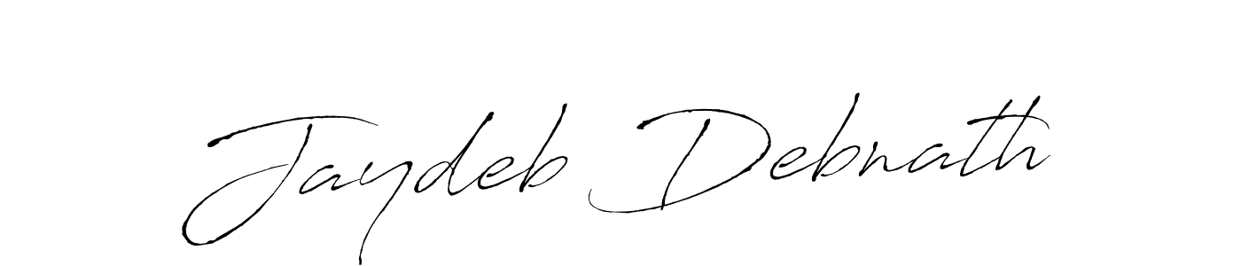 Jaydeb Debnath stylish signature style. Best Handwritten Sign (Antro_Vectra) for my name. Handwritten Signature Collection Ideas for my name Jaydeb Debnath. Jaydeb Debnath signature style 6 images and pictures png