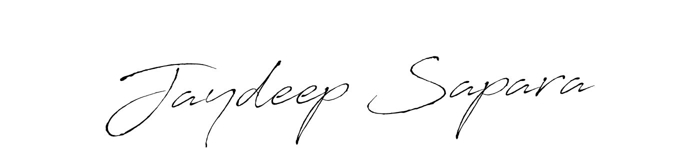 Create a beautiful signature design for name Jaydeep Sapara. With this signature (Antro_Vectra) fonts, you can make a handwritten signature for free. Jaydeep Sapara signature style 6 images and pictures png