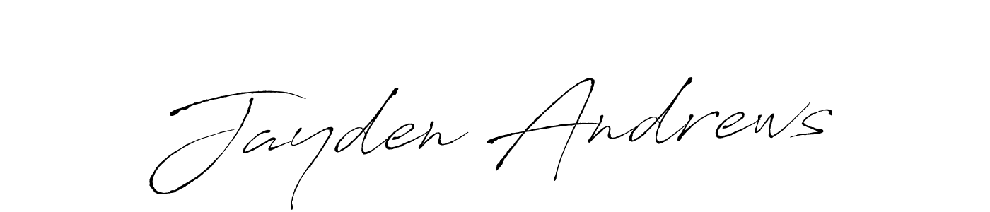 Create a beautiful signature design for name Jayden Andrews. With this signature (Antro_Vectra) fonts, you can make a handwritten signature for free. Jayden Andrews signature style 6 images and pictures png