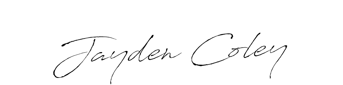 Make a beautiful signature design for name Jayden Coley. With this signature (Antro_Vectra) style, you can create a handwritten signature for free. Jayden Coley signature style 6 images and pictures png